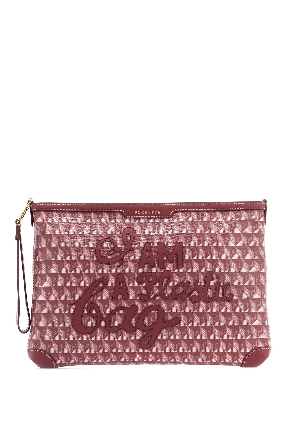 Anya Hindmarch Clutch Bag With Plastic Bag Motif