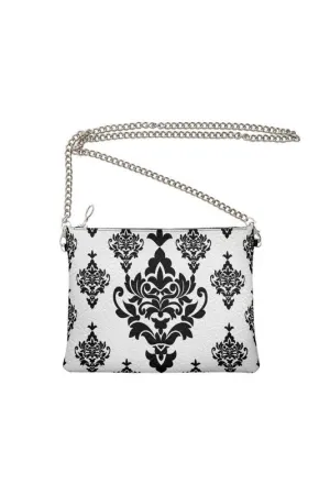 Arabesque Damask Crossbody With Chain