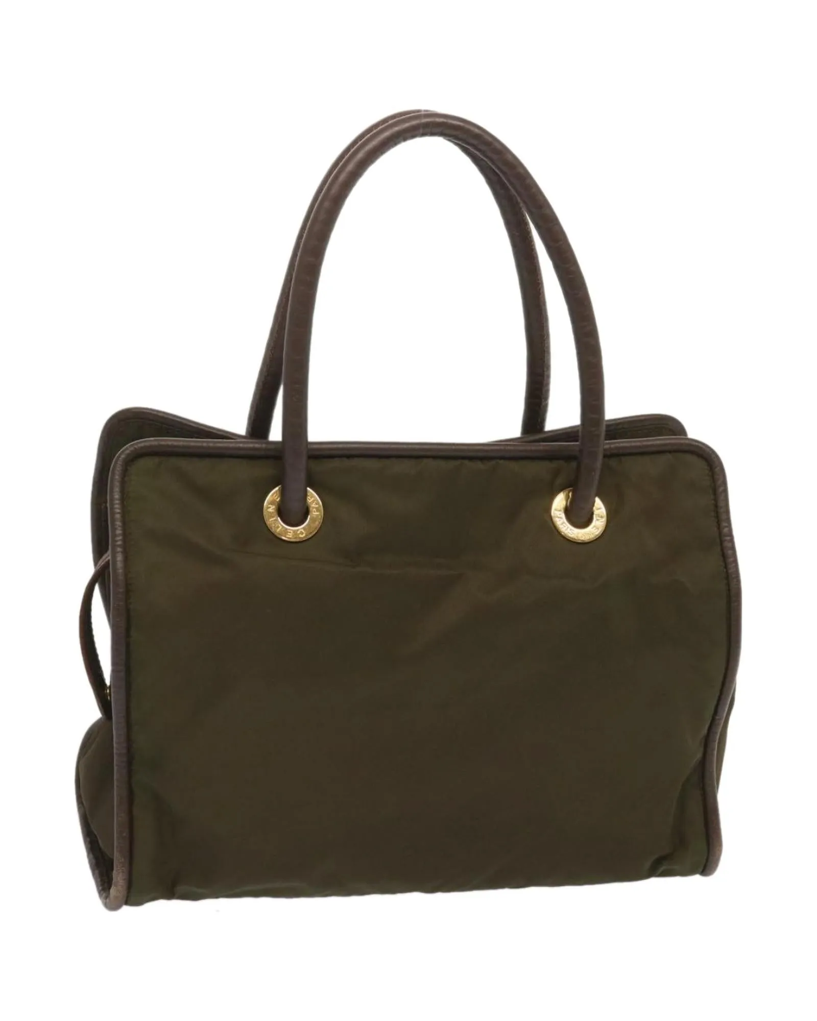 Authentic Khaki Nylon Tote Bag