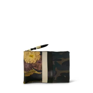 Black Peony Dark Camo Small Pouch