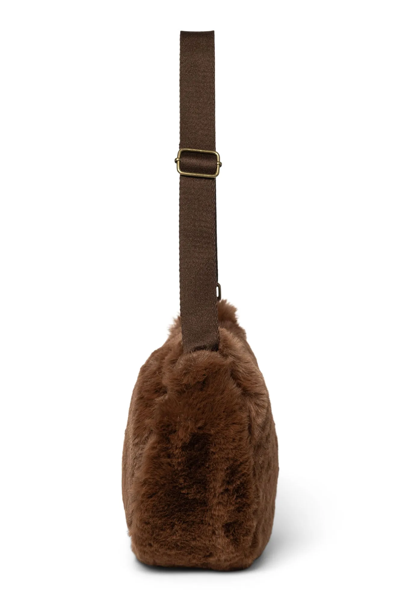 Brown Faux Fur Adult Fanny Pack