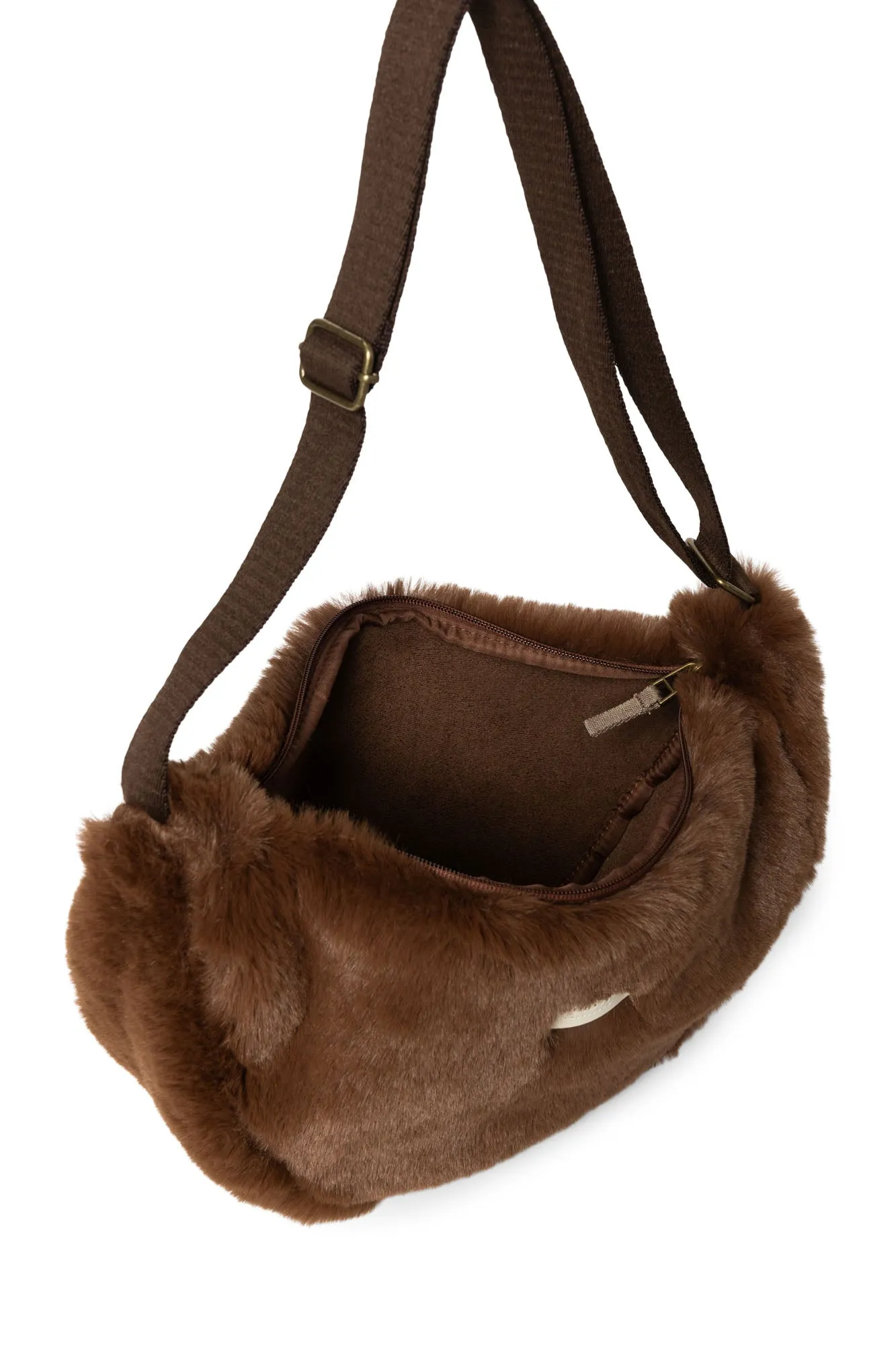 Brown Faux Fur Adult Fanny Pack