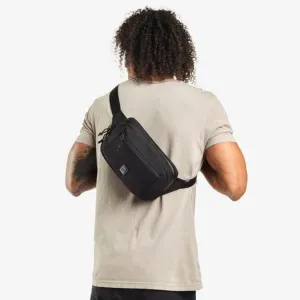 Chrome Ziptop Waistpack/Shoulder Bag Black