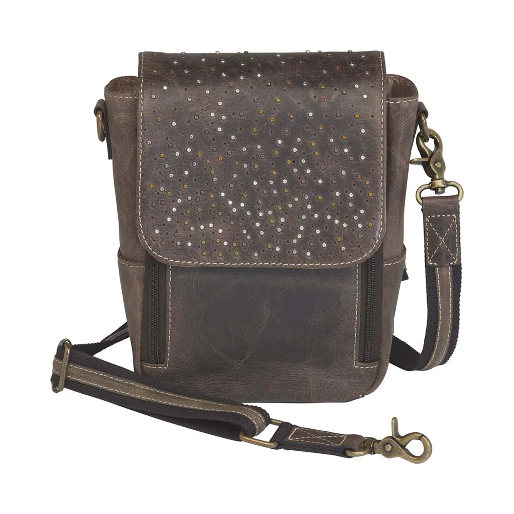 Crossbody Satchel, Distressed Buffalo