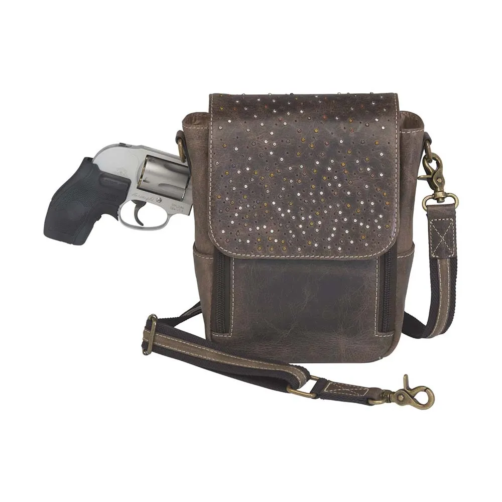 Crossbody Satchel, Distressed Buffalo