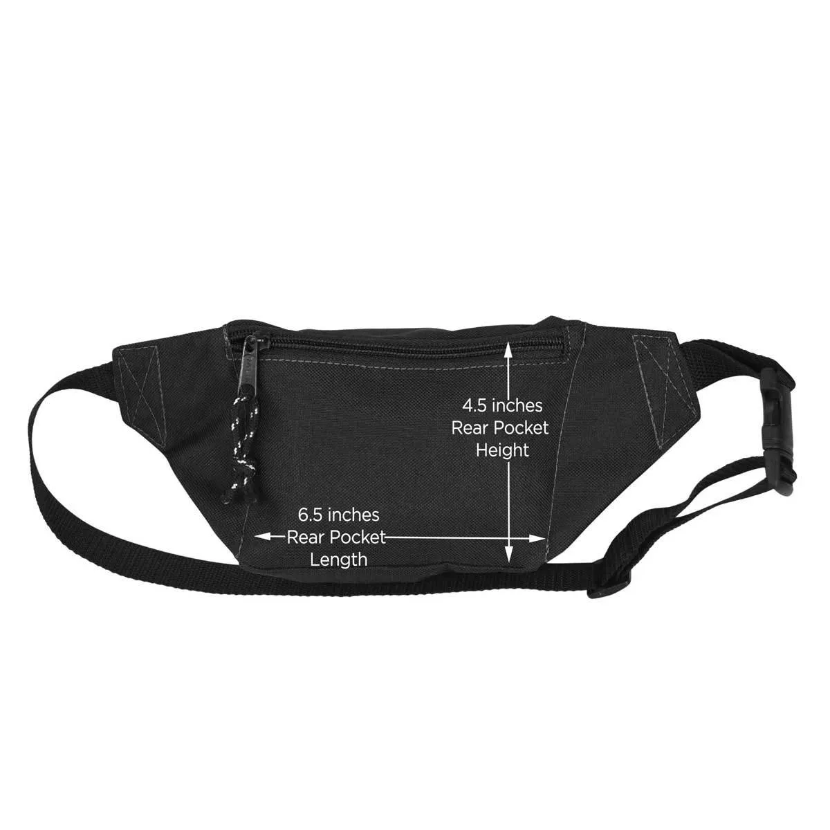 Dalix Round Fanny Pack w/ 3 Pockets