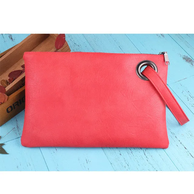 DAUNAVIA Fashion women's clutch bag leather women envelope bag clutch evening bag female Clutches Handbag free shipping ND001