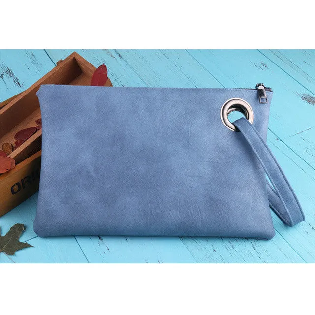 DAUNAVIA Fashion women's clutch bag leather women envelope bag clutch evening bag female Clutches Handbag free shipping ND001