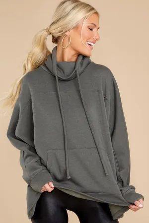 Effortless Comfort Dark Green Sweatshirt