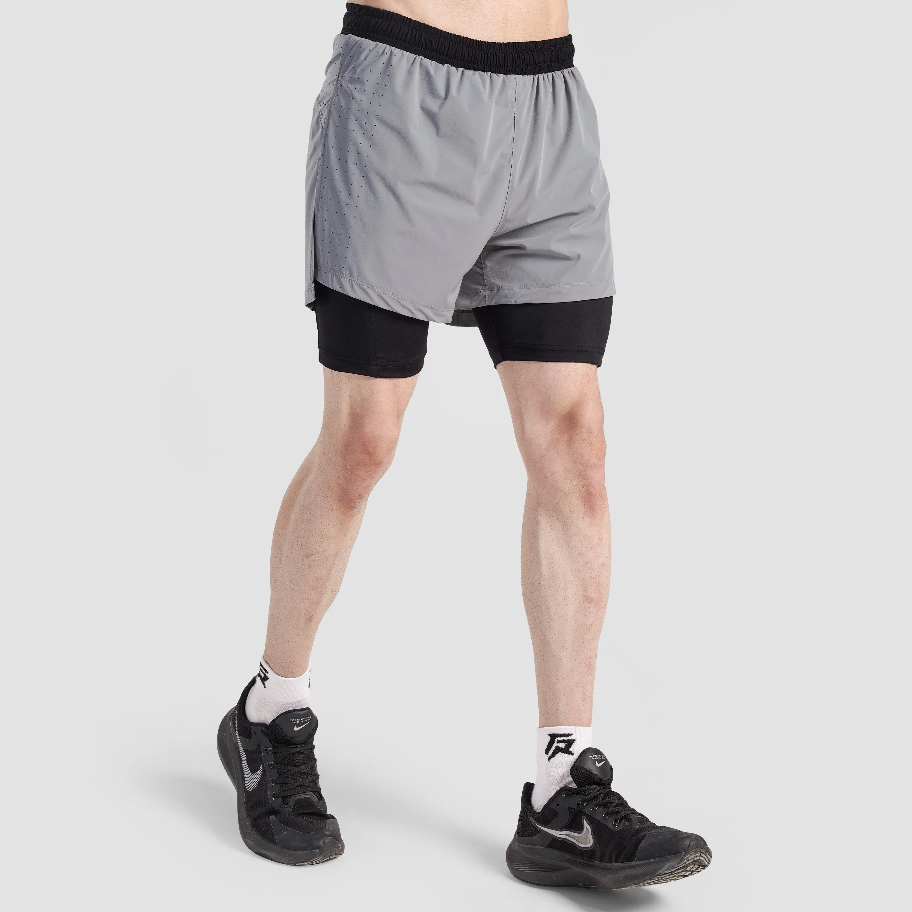 Elite Fit Active Shorts (Ash Grey)