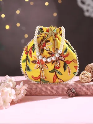 Embroidered Potli Clutch