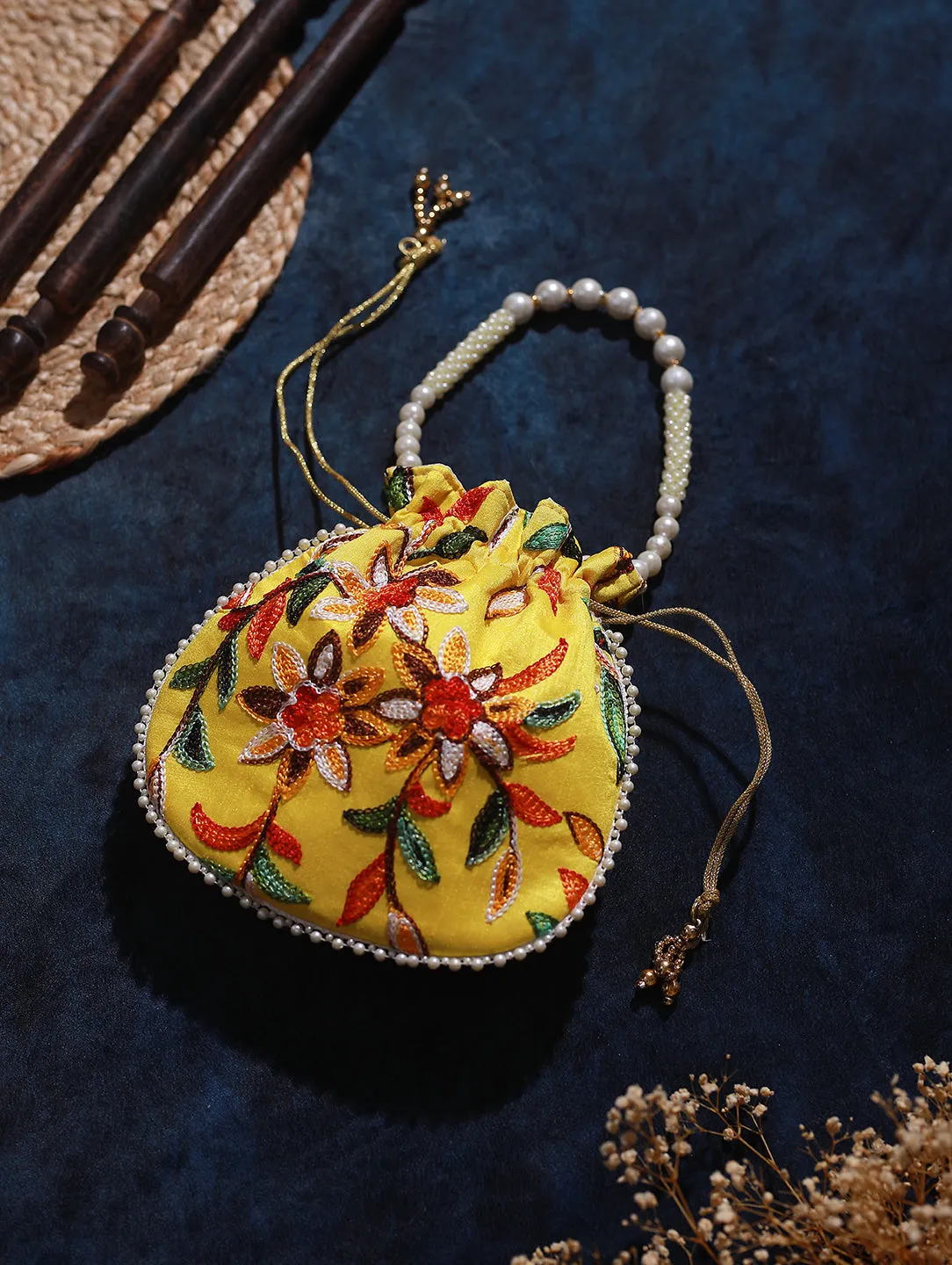 Embroidered Potli Clutch