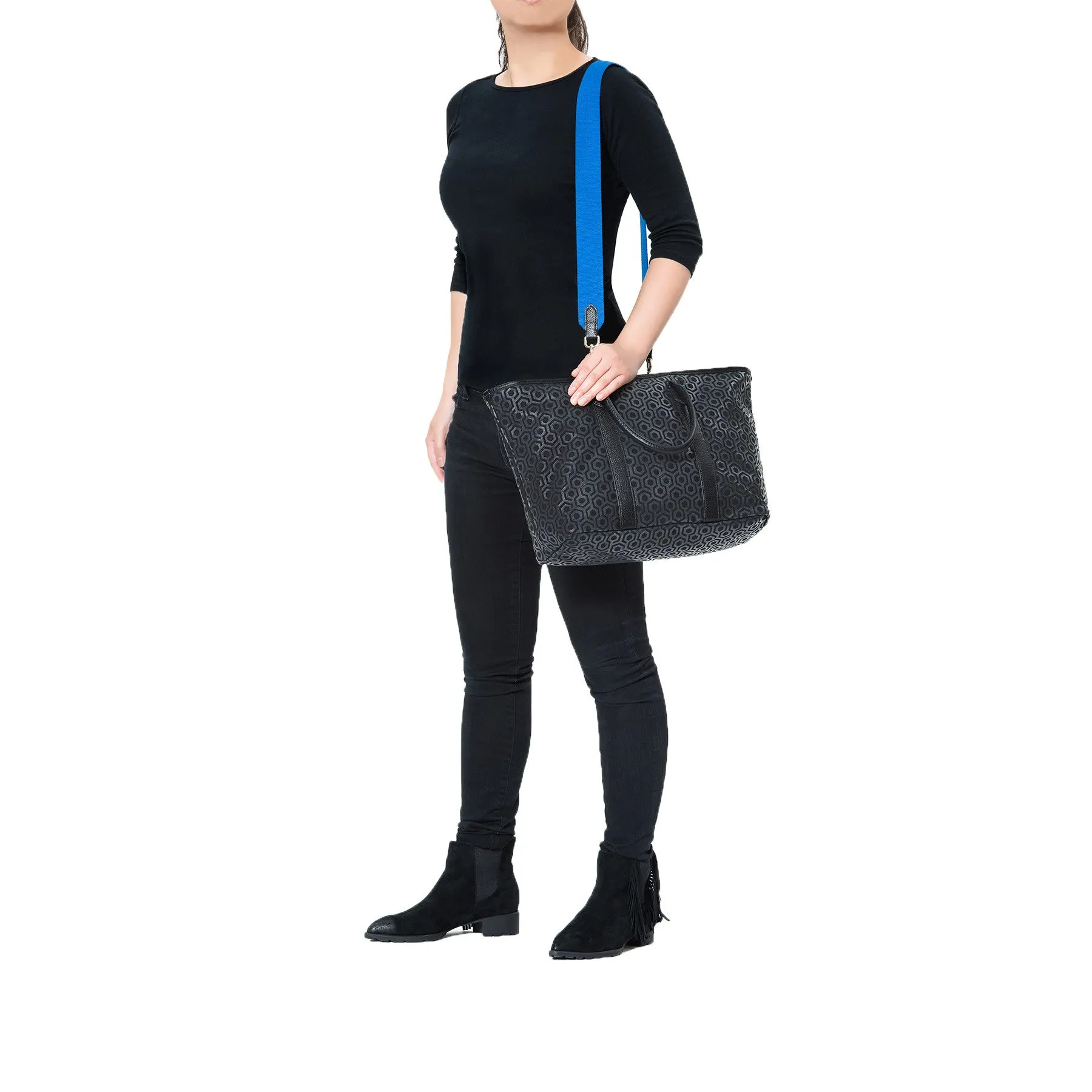 Fall Shopper Tote - Charcoal