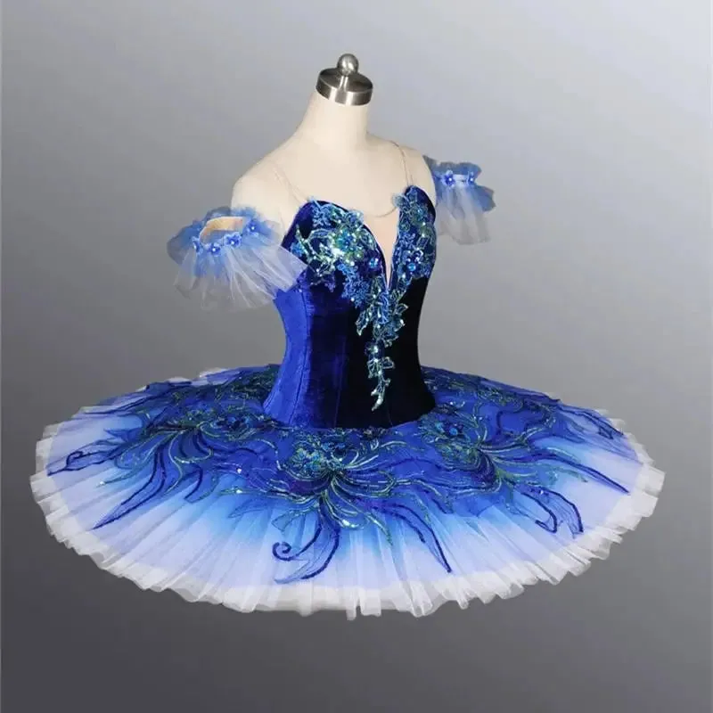 Girls Ballet Dress Performance Dance Wear Sequined Tutu Stage Costume