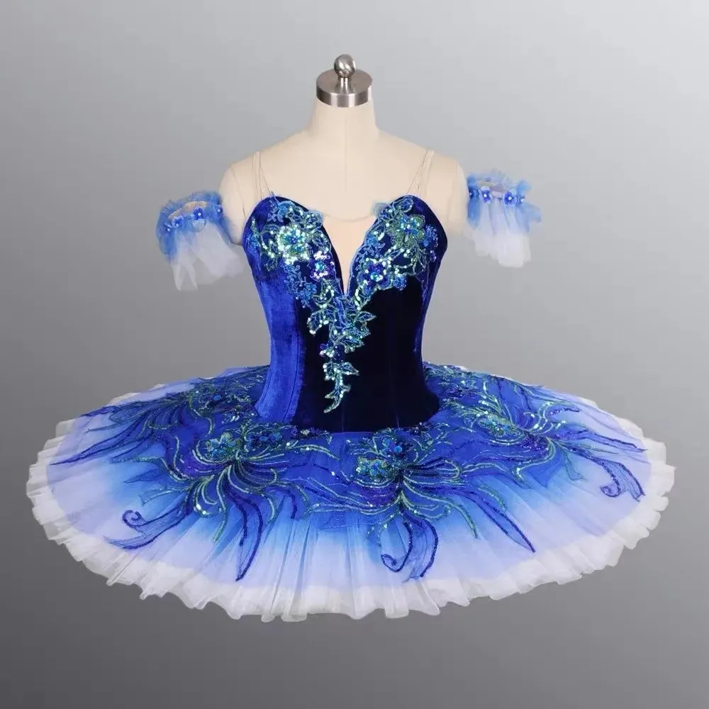 Girls Ballet Dress Performance Dance Wear Sequined Tutu Stage Costume