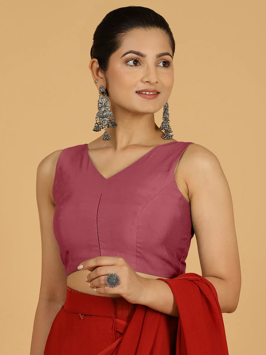 Hema x Rozaana |  Saree Blouse in Rose Pink