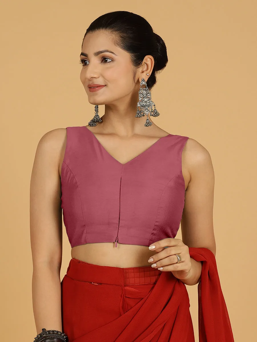 Hema x Rozaana |  Saree Blouse in Rose Pink