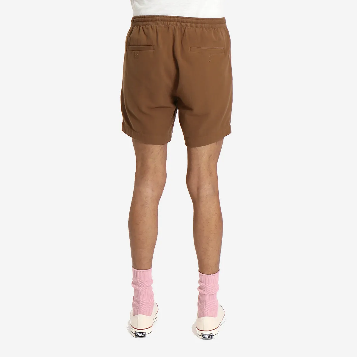 House Seersucker Easy Shorts - Desert Palm Brown