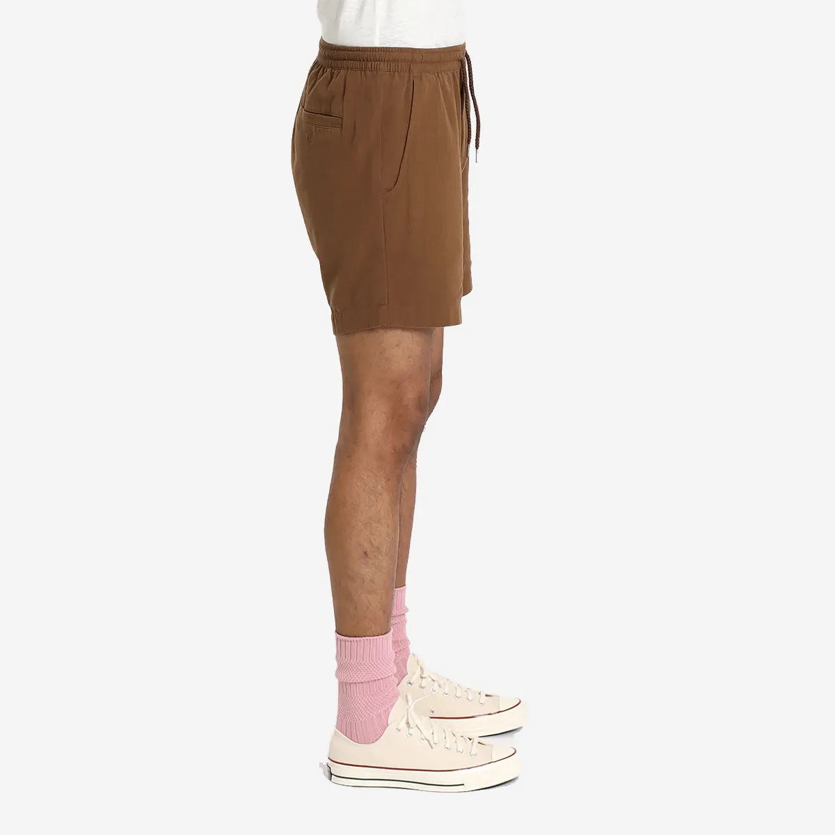 House Seersucker Easy Shorts - Desert Palm Brown