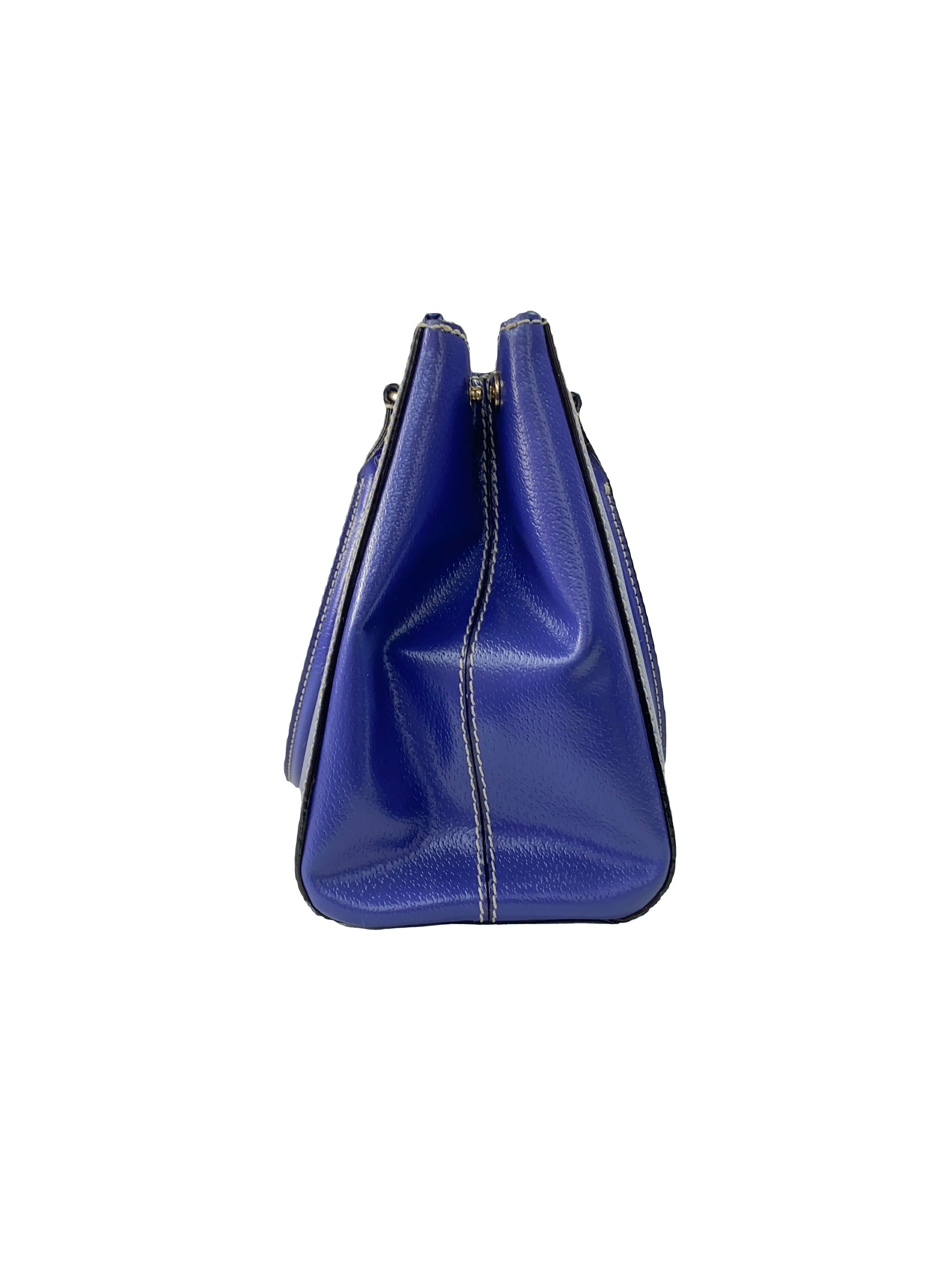 Kate Spade bright blue leather leather tote