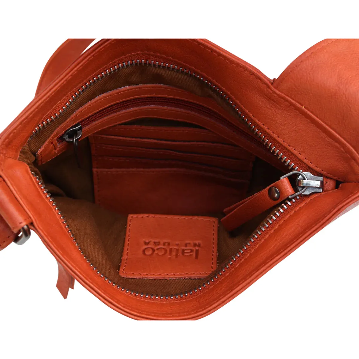 LATICO ATHENA CROSSBODY POPPY