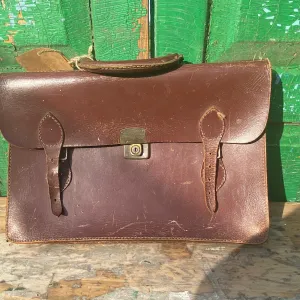 Leather satchel