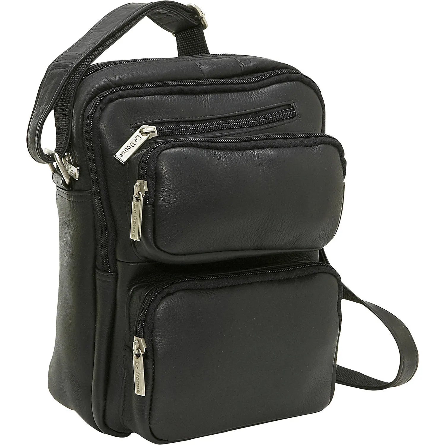 LeDonne Leather Multi Pocket Mens Bag