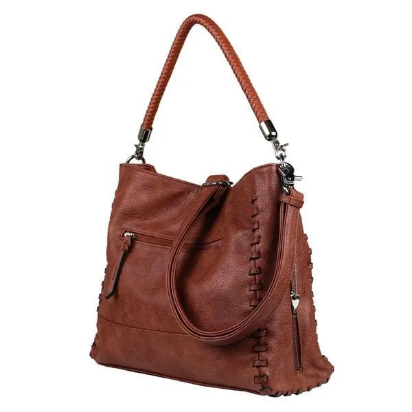 Lily Concealed Carry Satchel with Crossbody Strap