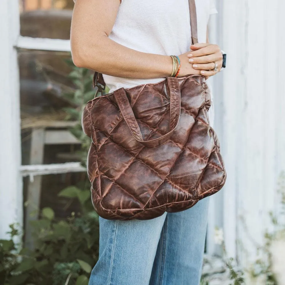 Limited Edition Bridger Leather Tote Small | Vintage Mahogany