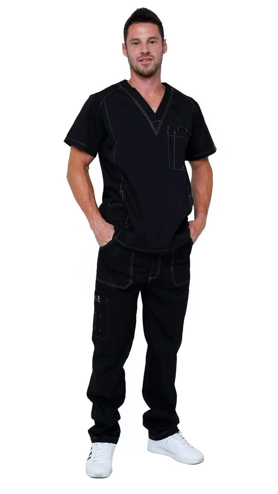 Men's Multi Pocket Utility Medical Scrubs | Dress A Med