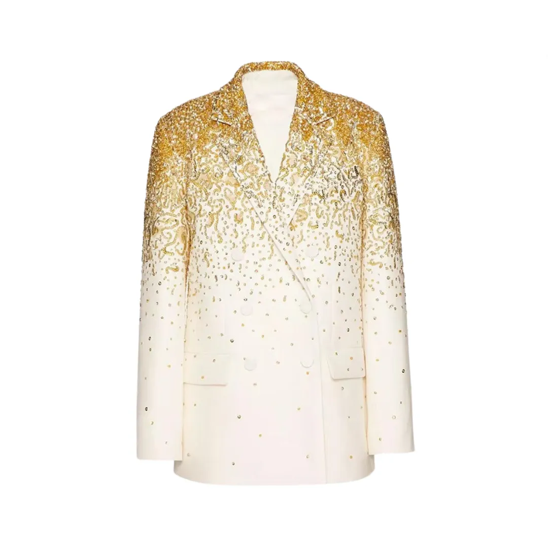 Pre Order:  Sequined Double Breasted Blazer