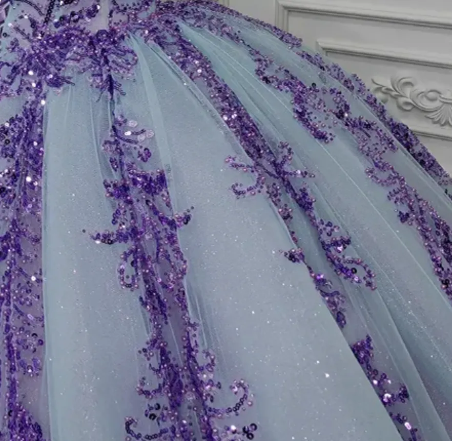 Quinceanera A Line Ball Gown Sweetheart Sequined Beading Party Dress