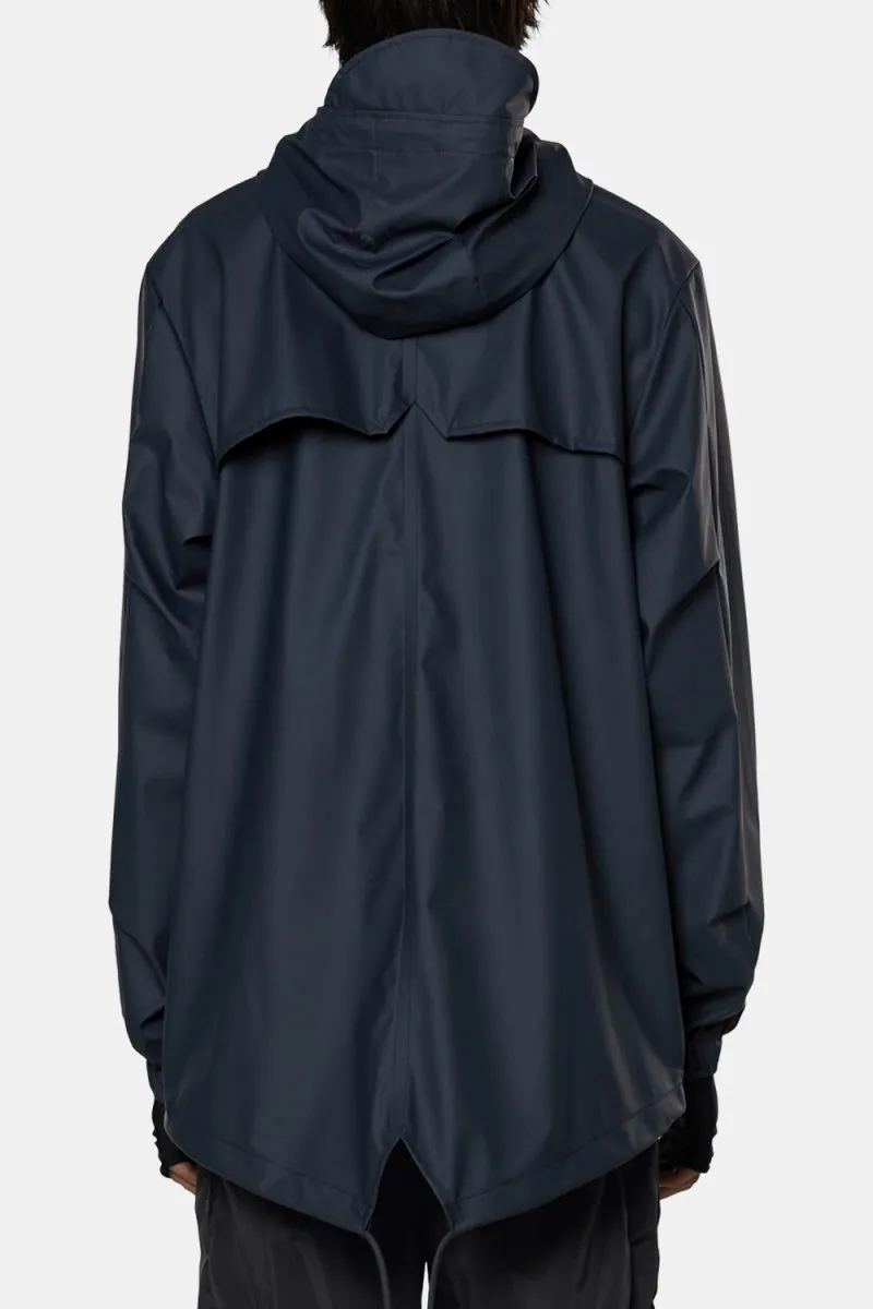 Rains Waterproof Fishtail Jacket (Navy)