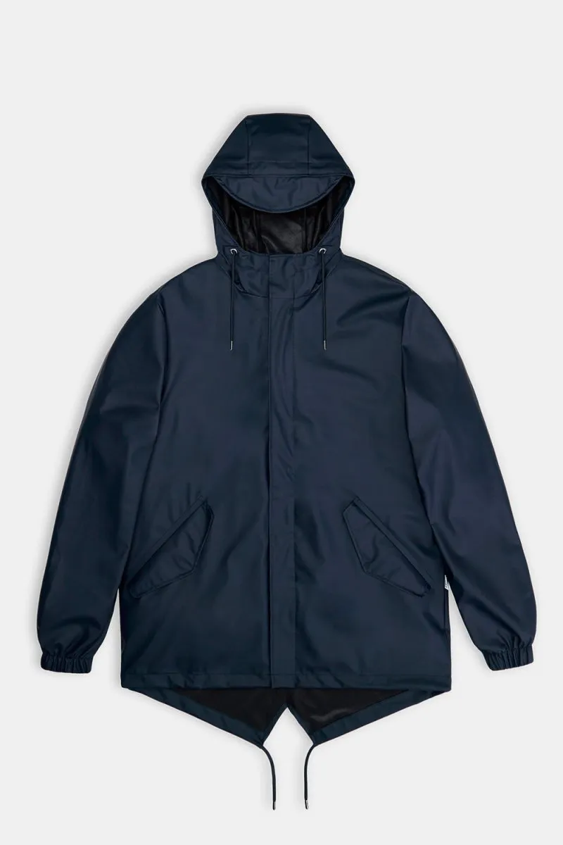 Rains Waterproof Fishtail Jacket (Navy)