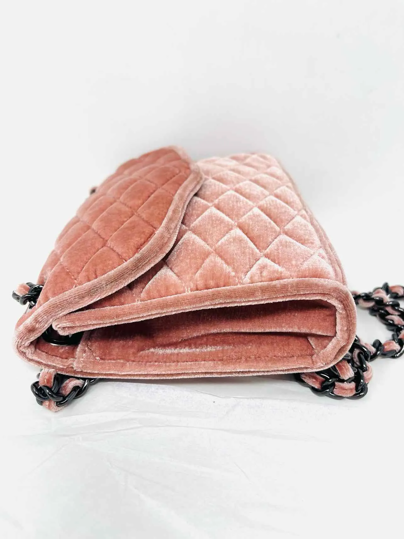 Rebecca Minkoff Pink Quilted Velvet Designer Crossbody Purse