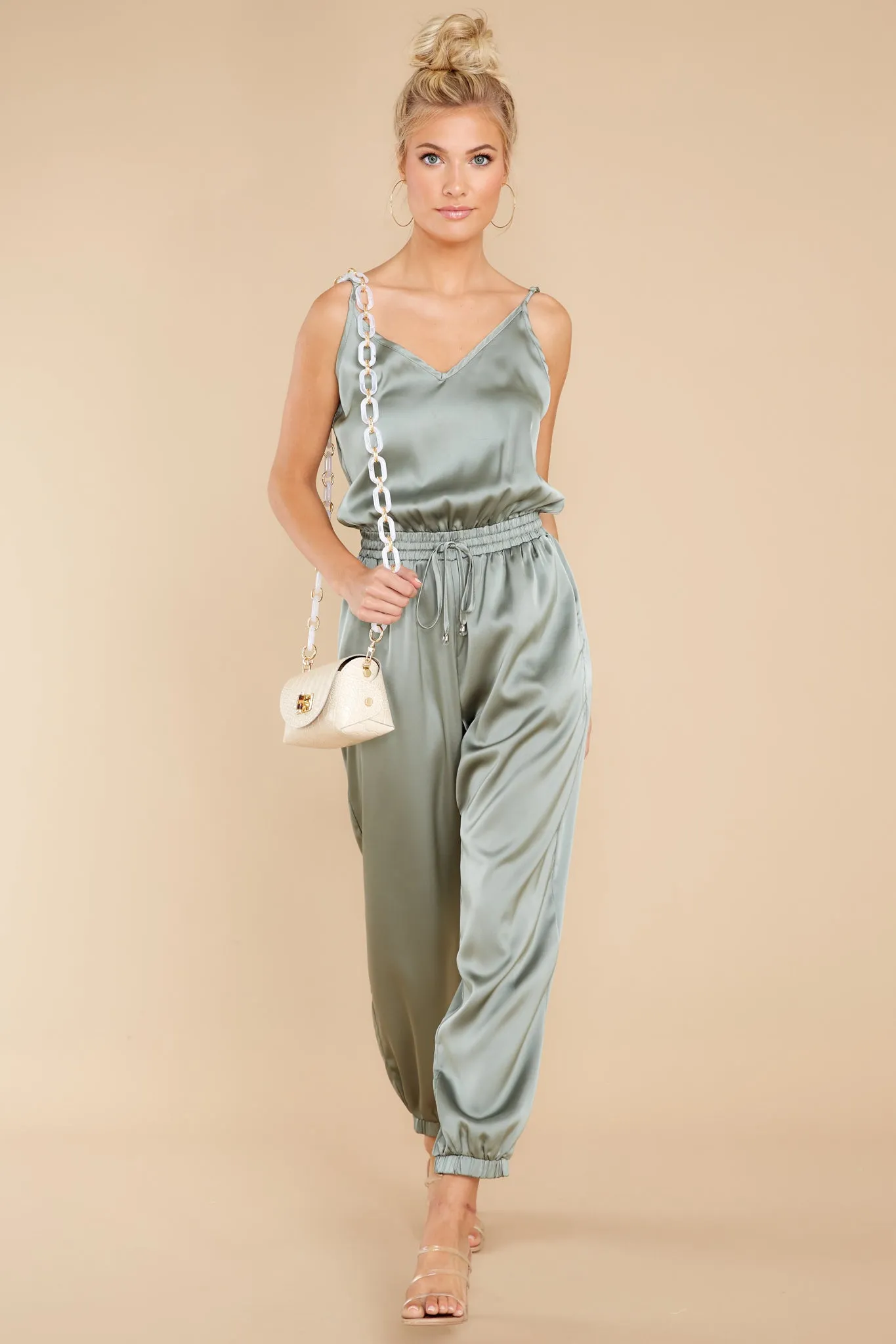 Seeking Serenity Sage Jumpsuit