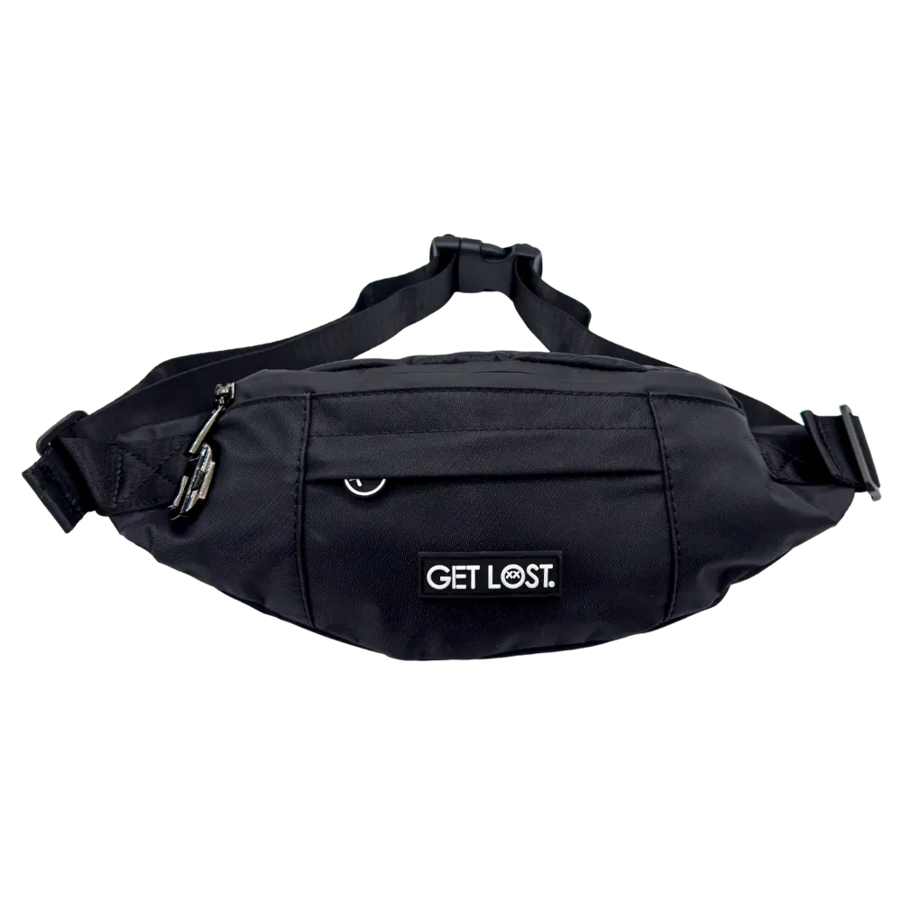 Smell-Proof Premium Fanny Pack by GET LOST - Black