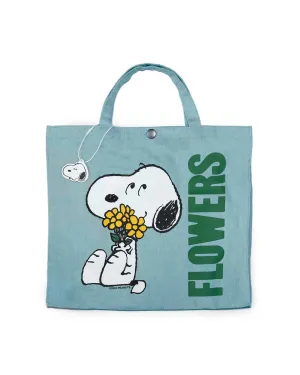 Snoopy Flower Market Tote Bag