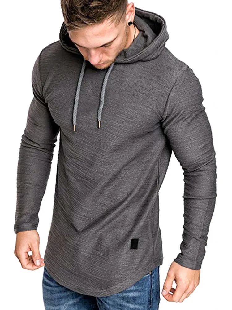 Solid Color Drawstring Hoodies