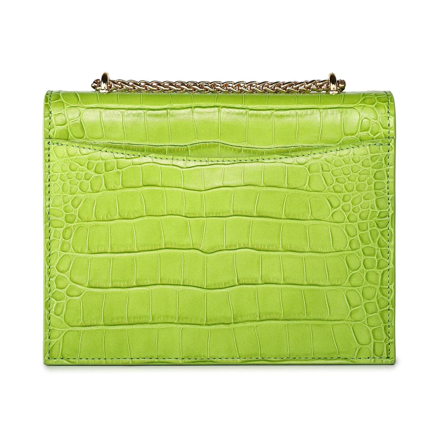 Tauren Croc Embossed Leather Crossbody Bag