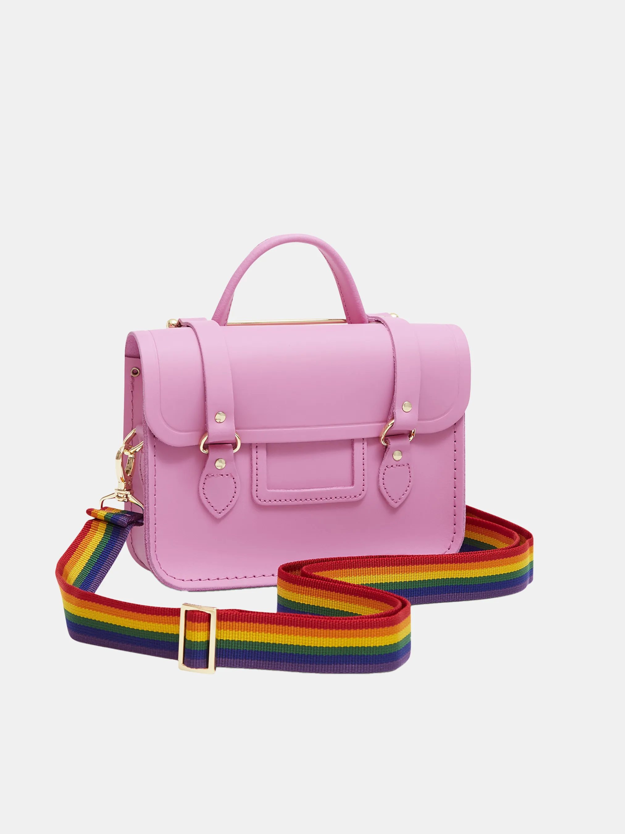 The Melody - Violet Matte with Rainbow Webbing Strap