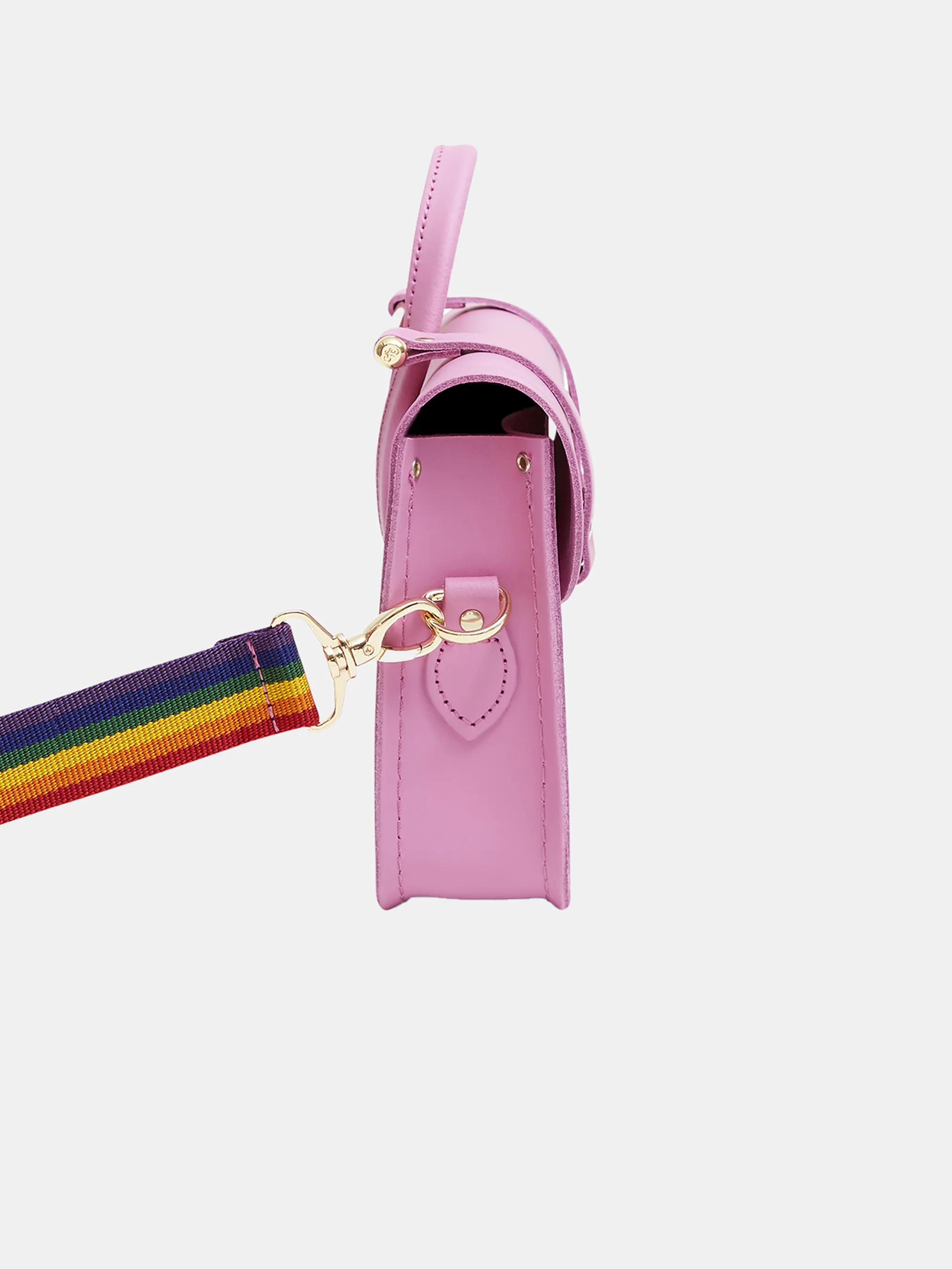 The Melody - Violet Matte with Rainbow Webbing Strap