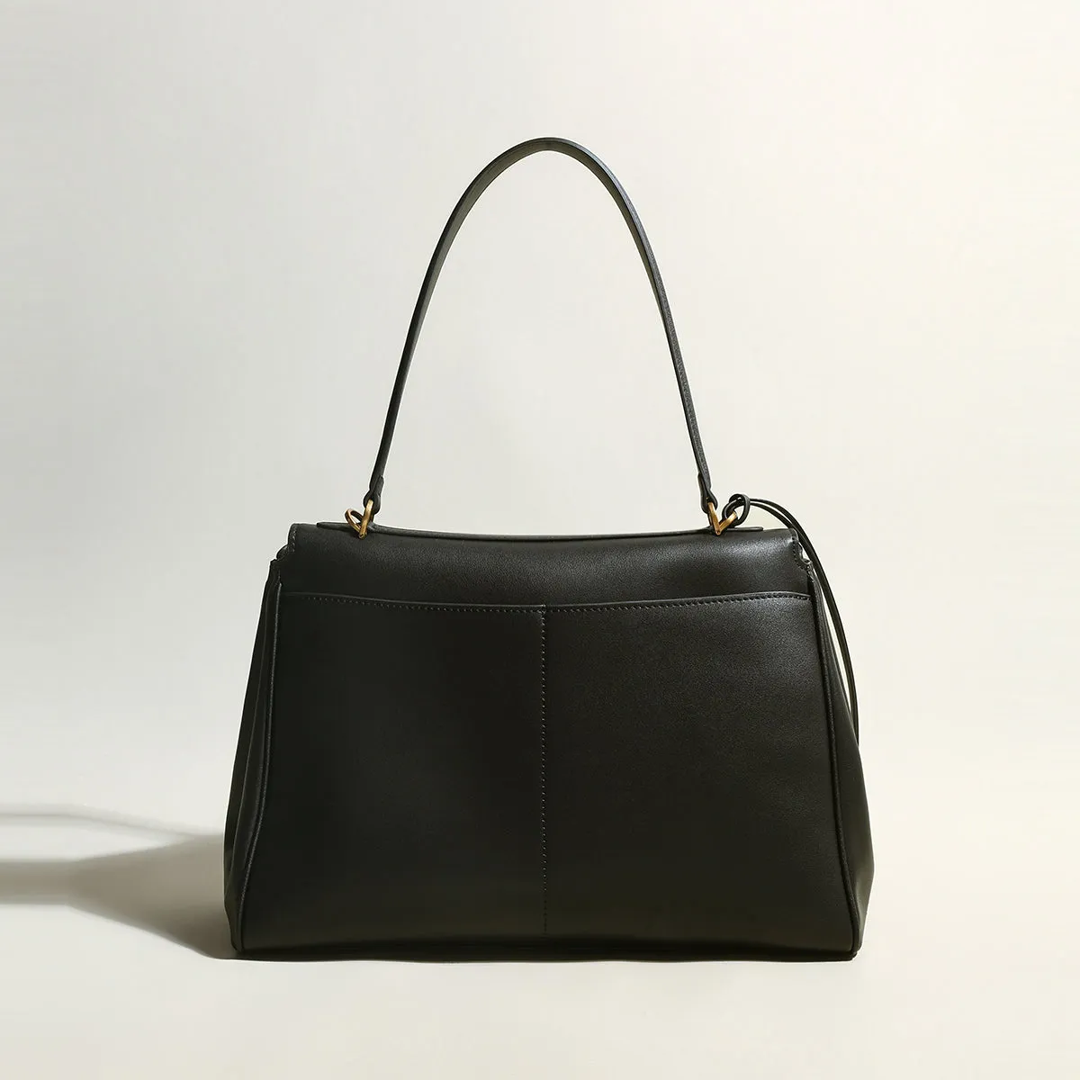 Utilitarian Black Satchel